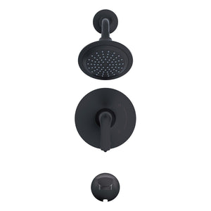 Gerber D501034TC Chrome Lemora Tub & Shower Trim Kit, Diverter On Valve, 1.75GPM