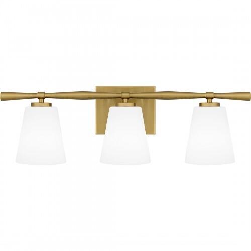Quoizel BID8623AB Brindley Bath 3 lights aged brass Bath Light