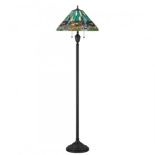 Quoizel TF1508FVB King Floor lamp tiffany vintage bronze 18"d Floor Lamp