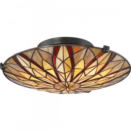 Quoizel TFVY1400VA Victory Flush mount valnt brnze Flush Mount
