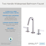 Gerber D303130 Chrome Amalfi Two Handle Widespread Lavatory Faucet
