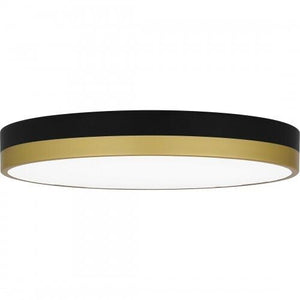 Quoizel WLN1615MBKG Weldin Flush mount led matte black gold Flush Mount