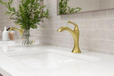 Rhen Single Control 4" Centerset Lavatory Faucet in Brushed Gold