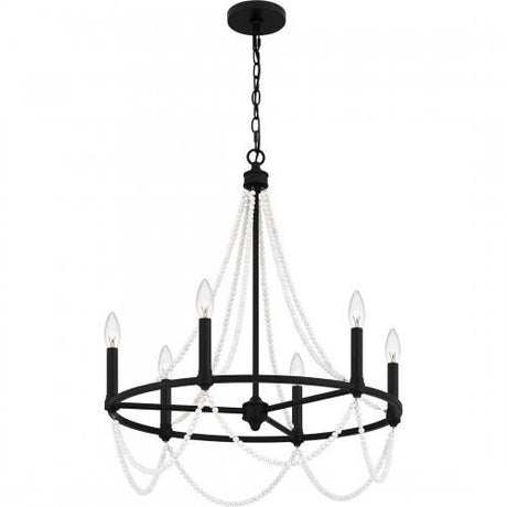 Quoizel BGA5021MBK Brigitta Chandelier 6 lights matte black Chandelier