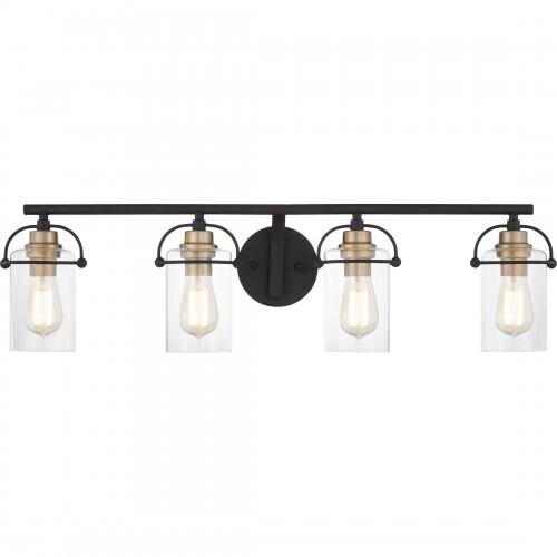 Quoizel EMR8604MBK Emerson Bath 4 light matte black Bath