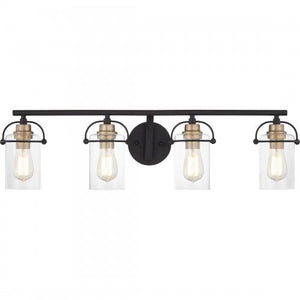 Quoizel EMR8604MBK Emerson Bath 4 light matte black Bath