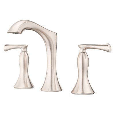 Pfister Brushed Nickel 2-handle 8" Widespread Bathroom Faucet LG49-RH3K