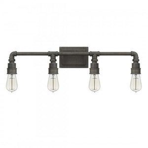 Quoizel SQR8604RK Squire Bath fixture 4 light rustic black Bath Light