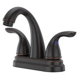 Pfirst Series 2-Handle 4" Centerset Bathroom Faucet in Tuscan Bronze