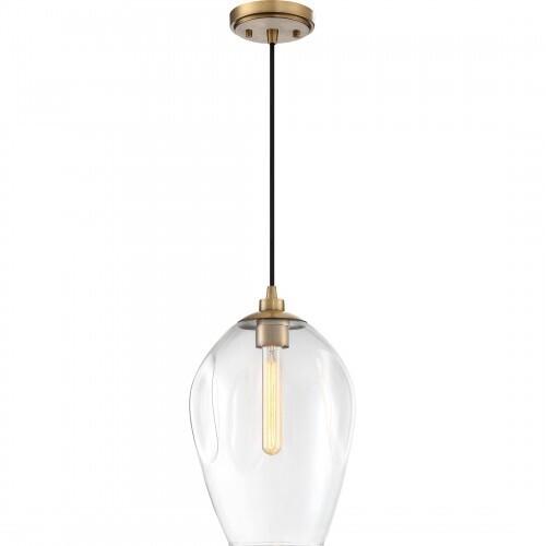 Quoizel NGA1510WS Nostalgia Mini pendant 1 light weathered brass Mini Pendant