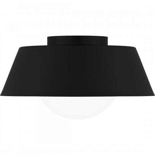 Quoizel QFL6182MBK Quoizel Flush Mount Flush mount 1 light matte black Flush Mount