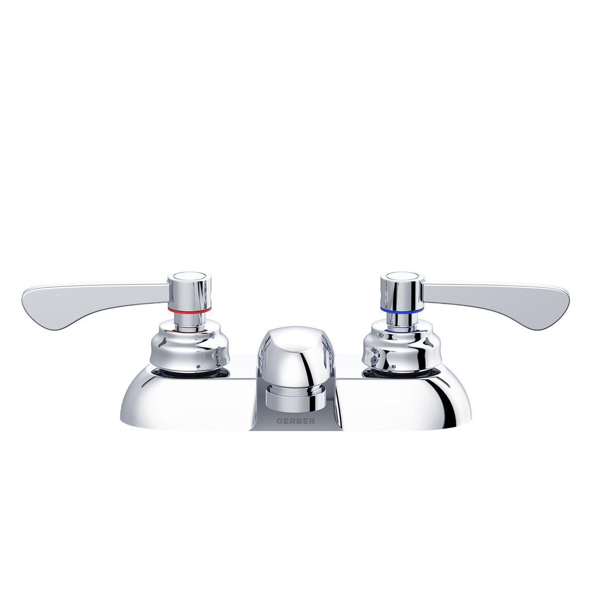 Gerber GC444541 Chrome Commercial Two Handle Centerset Lavatory Faucet Less Drain 0...