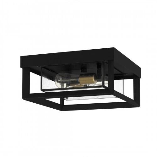 Quoizel INF1613EK Infinger Flushmount 2 lights earth black Semi-Flush Mount