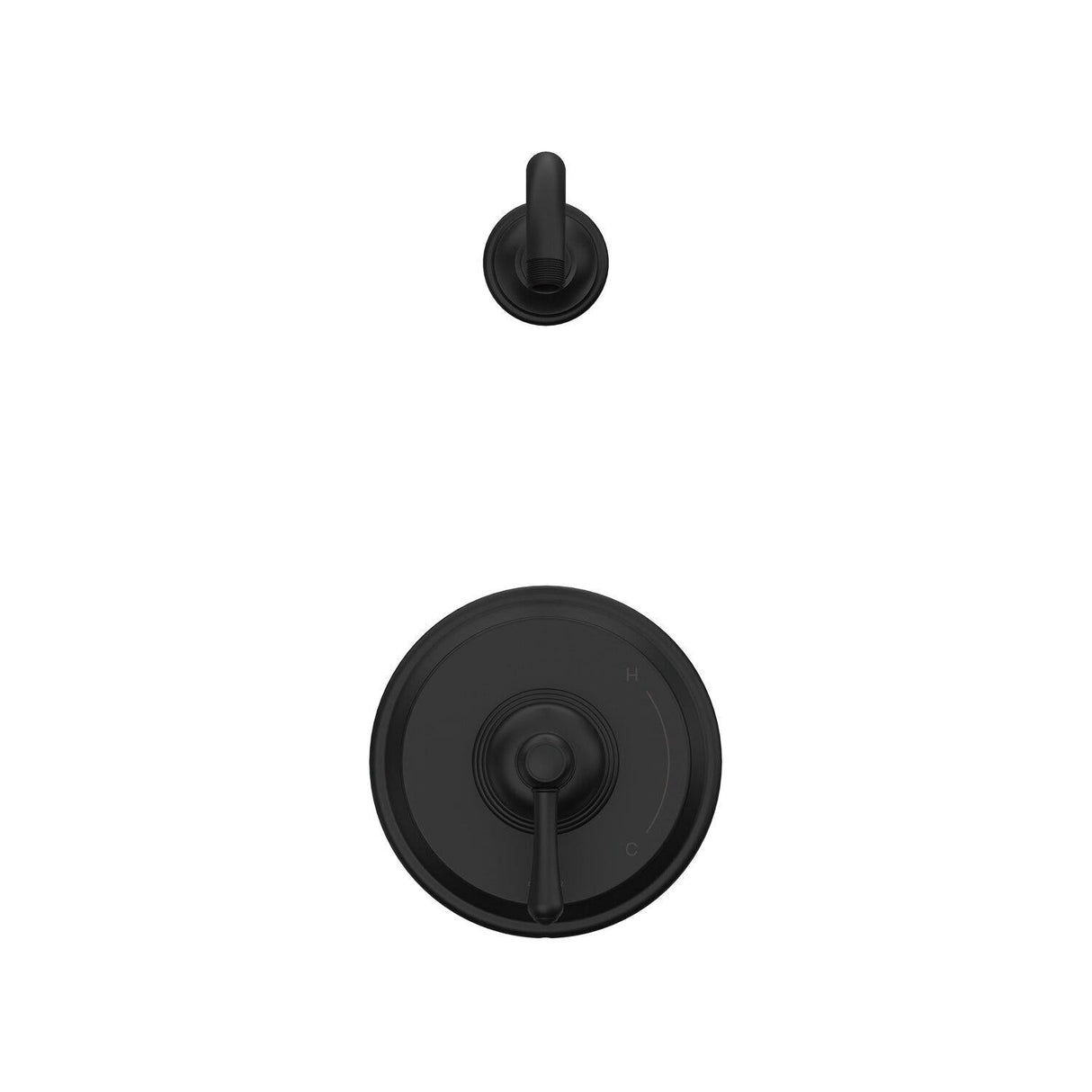 Gerber D502757LSBSTC Satin Black Opulence Shower-only Trim Kit, Without Showerhead