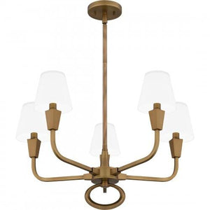 Quoizel MAO5026WS Mallory Chandelier 5 lights weathered brass Chandelier