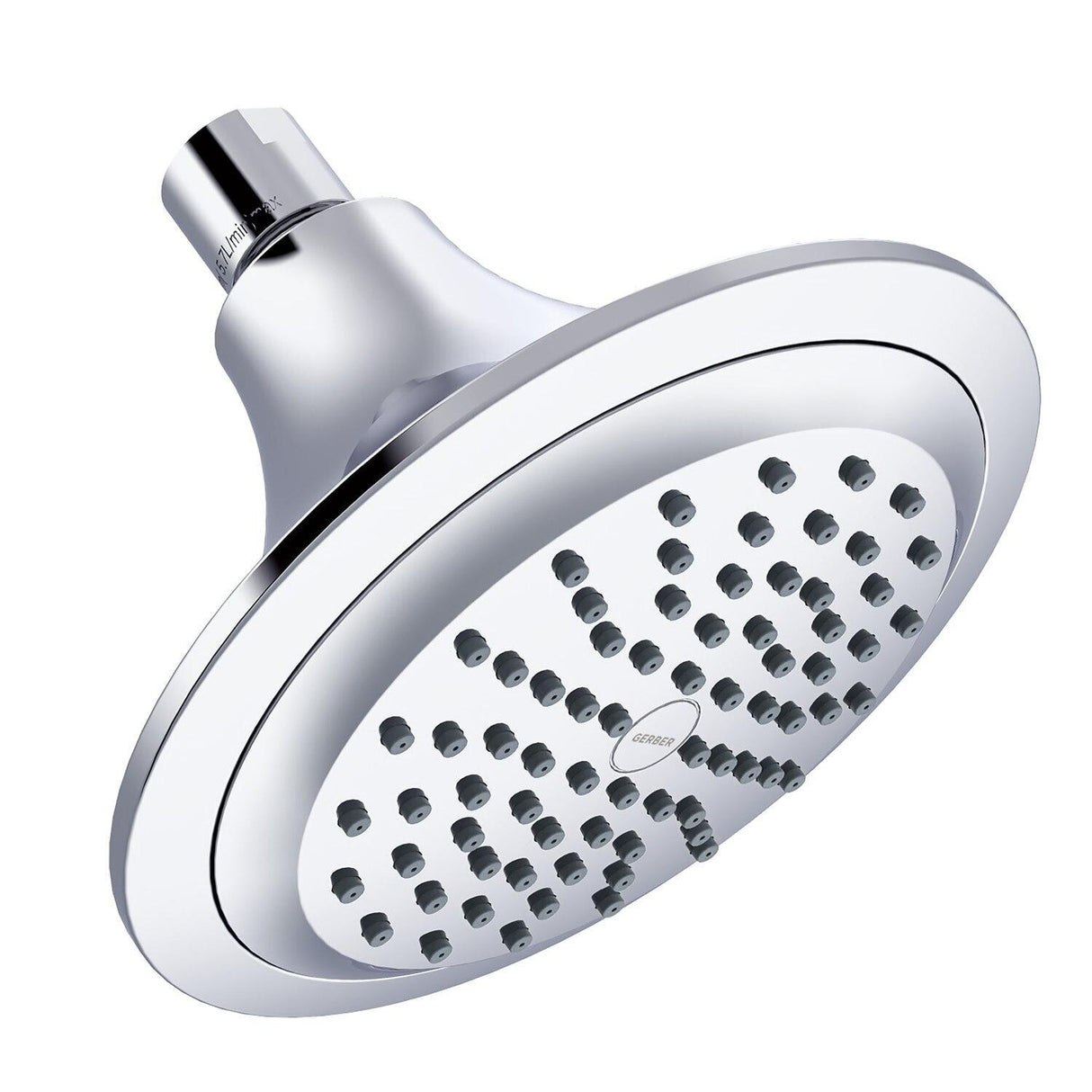 Gerber D460134BS Satin Black Lemora Single Function Showerhead, 2.0GPM