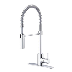 Gerber D451288BS The Foodie Pre-rinse Single Handle Spring-spout Kitchen Faucet -...