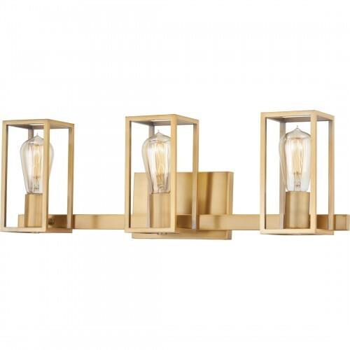 Quoizel LGN8724WS Leighton Bath 3 light weathered brass Bath