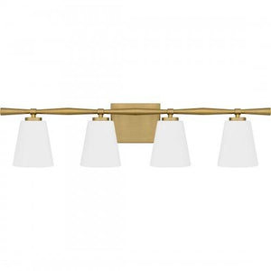 Quoizel BID8631AB Brindley Bath 4 lights aged brass Bath Light