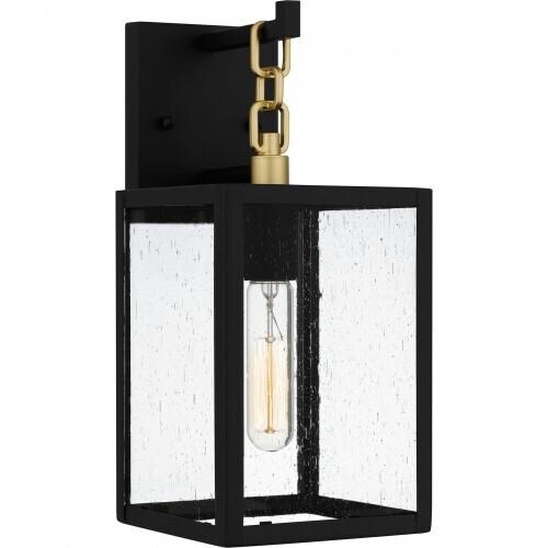 Quoizel ANC8406MBK Anchorage Outdoor wall 1 light matte black. Outdoor Lantern