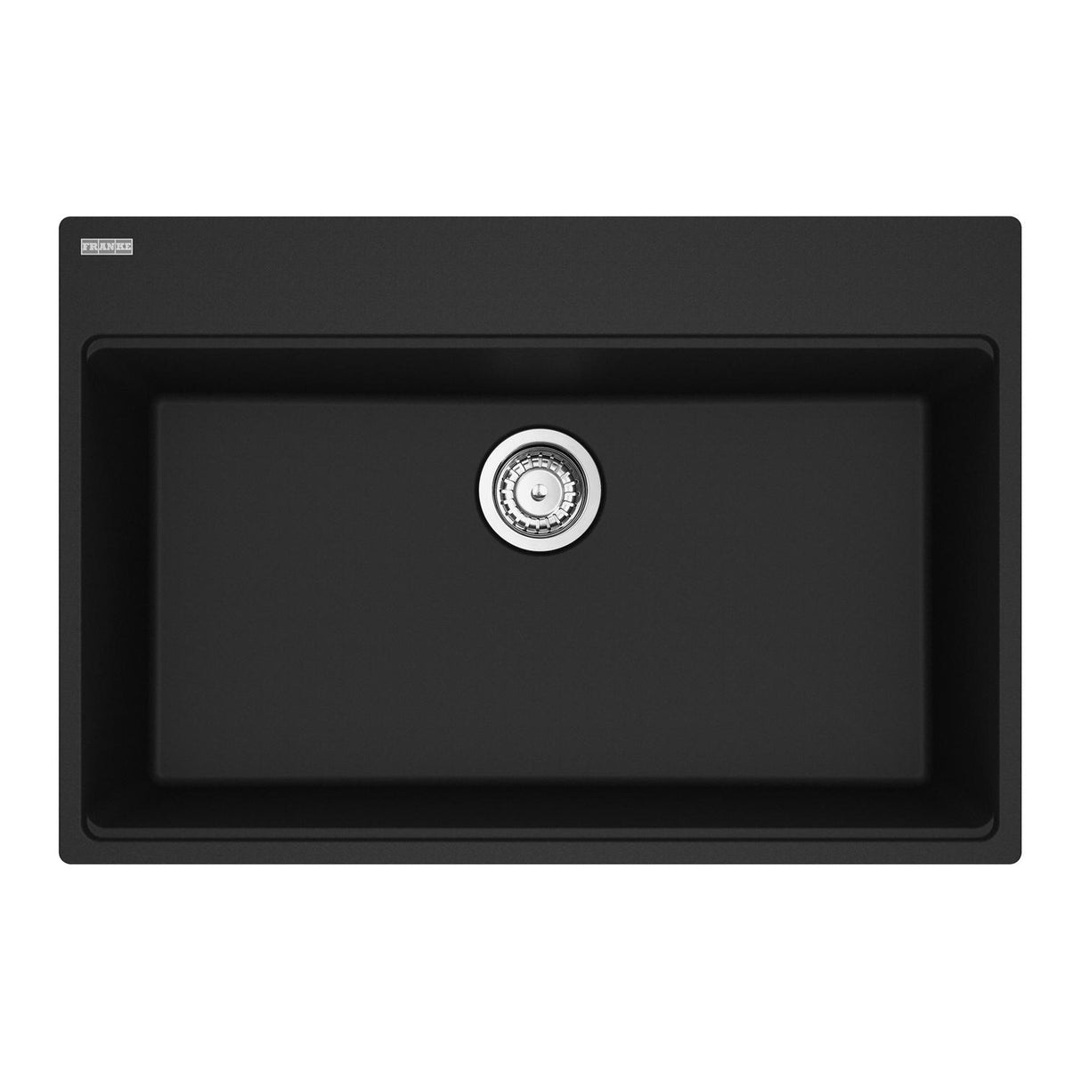 FRANKE MAG61029-MBK-S Maris Topmount 31-in x 20.88-in Granite Single Bowl Kitchen Sink in Matte Black In Matte Black