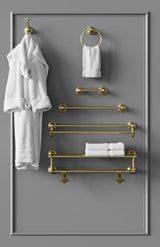 Pfister Brushed Gold 24" Double Towel Bar