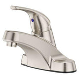 Pfirst Series Single Control 4" Centerset Bathroom Faucet in Brushed Nickel