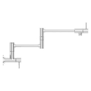 Pfister Polished Chrome Lita Wall Mount Pot Filler GT533-PFC