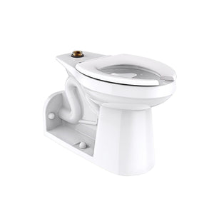 Gerber G0025878 White North Point 1.28 or 1.6 Gpf Elongated Ergoheight Top Spud BAC...