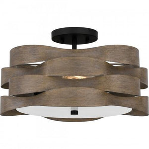 Quoizel APL1716MBK Appleton Semi flush 2 lights matte black. Semi-Flush Mount