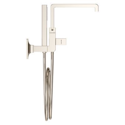 Pfister Polished Nickel Wall Mount Tub Filler Without Handles LG6-3VRVD