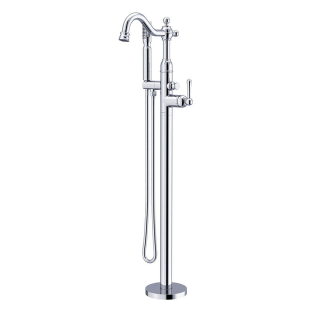 Gerber D300557BST Satin Black Traditional Floor Mount Tub Filler Trim Kit With HANDSH...