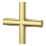 Tenet Single Cross Handle for Slide Bar Kit in Brushed Gold