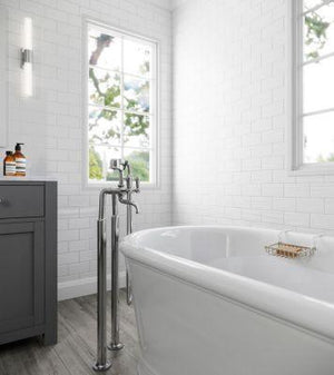 Pfister Polished Chrome Traditional Free Standing Tub Filler LG6-1TFC