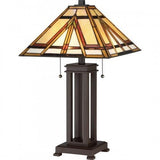 Quoizel TF2095TRS Gibbons Table lamp tiffany russet Table Lamp