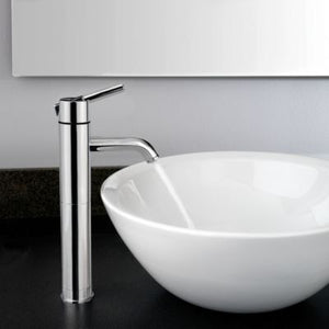 Pfister Polished Chrome Contempra Single Handle Vessel Faucet LG40-NC00