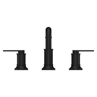 Pfister Matte Black 2-handle 8" Widespread Bathroom Faucet LG49-COL0B