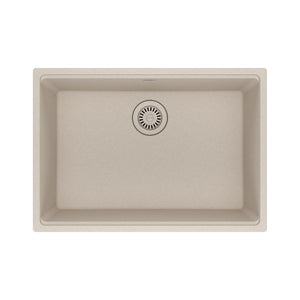 FRANKE MAG11025-CHA Maris Undermount 27-in x 19-in Granite Single Bowl Kitchen Sink in Champagne In Champagne