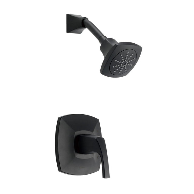 Gerber D501518BSTC Satin Black Vaughn Shower-only Trim Kit, 1.75GPM