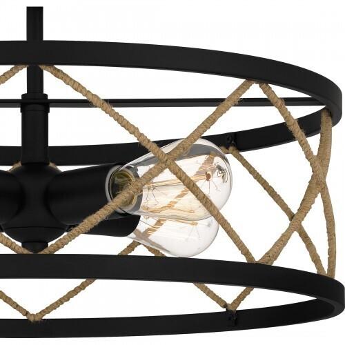 Quoizel QSF5632MBK Quoizel Semi-Flush Mount Semi flush 4 lights matte black Semi-Flush Mount