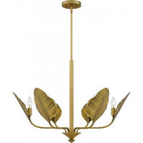 Quoizel BAY5028AB Bayley Chandelier 6 lights aged brass Chandelier