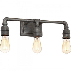 Quoizel SQR8603RK Squire Bath fixture 3 light rustic black Bath Light