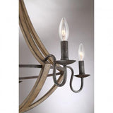 Quoizel SHR5005RK Shire 5 light chandleier rustic black Chandelier