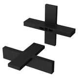 Verve Cross Handle Kit for Widespread, Roman Tub and Thermostatic Shower in Matte Black