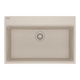 FRANKE MAG61029-CHA Maris Topmount 31-in x 20.88-in Granite Single Bowl Kitchen Sink in Champagne In Champagne