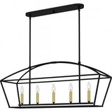 Quoizel COB540MBK Concho Bay Island 5 lights matte black Island Light