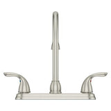Pfirst Series 2-Handle Kitchen Faucet in Stainless Steel