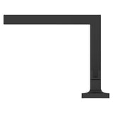 Verve 2-Handle 8 in - 15 in. Widespread Bathroom Faucet without Handles with Square Spout in Matte Black