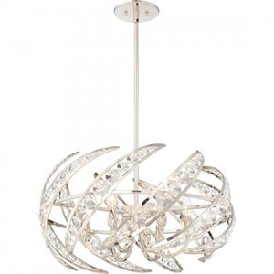 Quoizel PCCN2824PK Crescent Pendant polishednickel 6lts Pendant