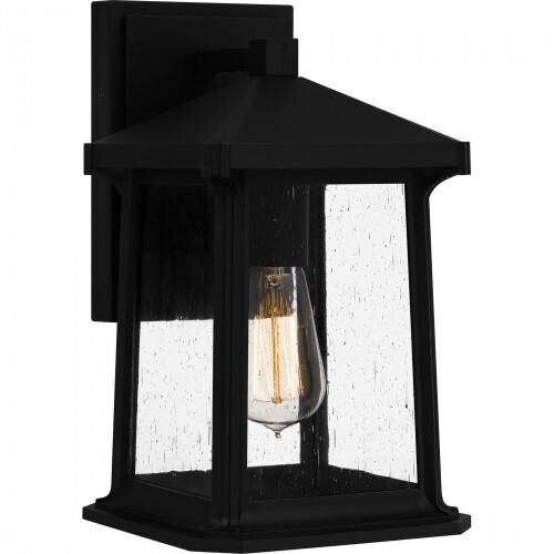 Quoizel SAT8407MBK Satterfield Outdoor wall 1 light matte black Outdoor Lantern
